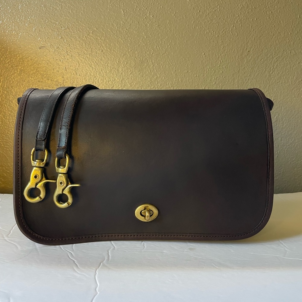 Vintage Coach Mahogany Brown 0944 Crossbody Bag